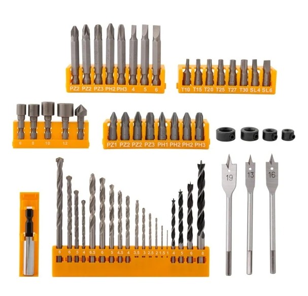RBB62 Set biti, tubulare si burghie, 62 piese ROTOR