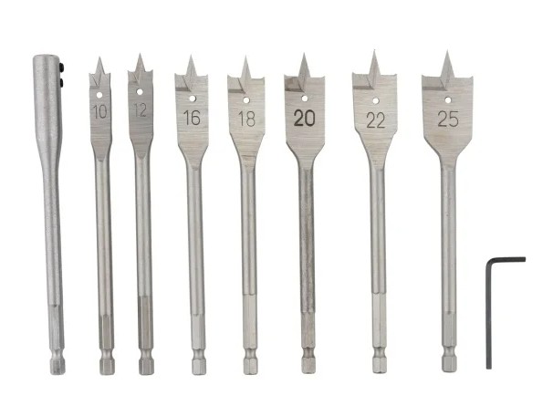RBP9 set burghie plate pentru lemn 9 buc 10-25mm ROTOR