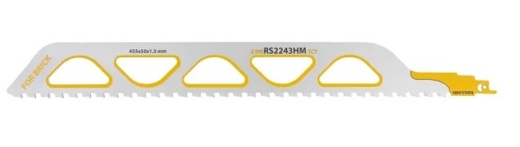 RS2243HM HM TCT/455 mm Panza fierastrau sabie pentru Caramida, ROTOR