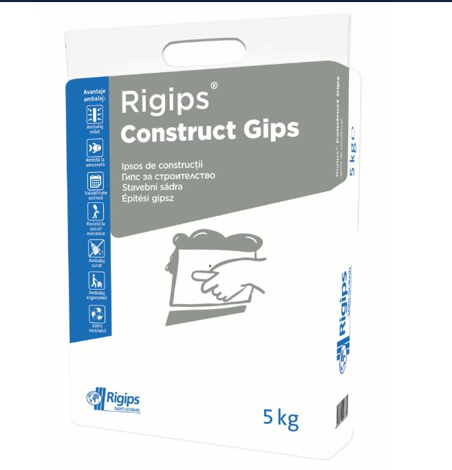 Ipsos constructii Rigips Construct Gips, tip pudra, 5 kg