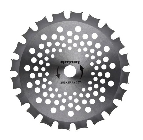 Disc motocoasa cu dinti Vidia dubli 20T 255x25.4x1.3mm Rotor