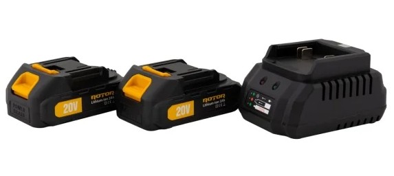 Set incarcator 20V cu acumulator 20V/2Ah RCB-20V ROTOR