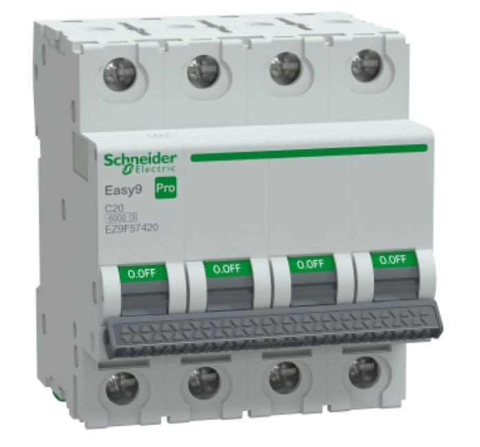 Siguranta SCHNEIDER EASY9 Pro 4P 20A 6kA curba C