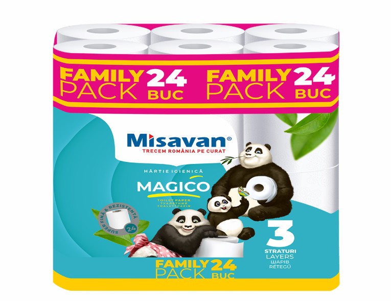 MSV HARTIE IGIENICA MAGICO FAMILY PACK 24/set 3str