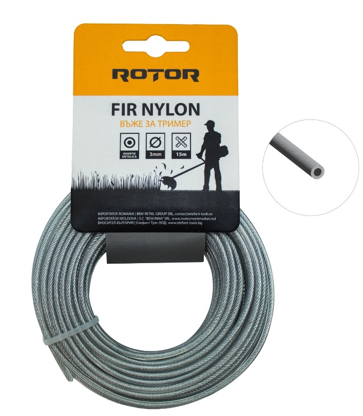 Fir motocoasa metalic 2.4 mm ROTOR