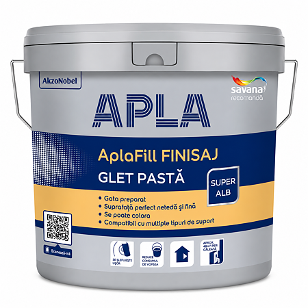 APLA FILL FINISAJ INTERIOR GLET PASTA GATA PREPARAT 5 KG