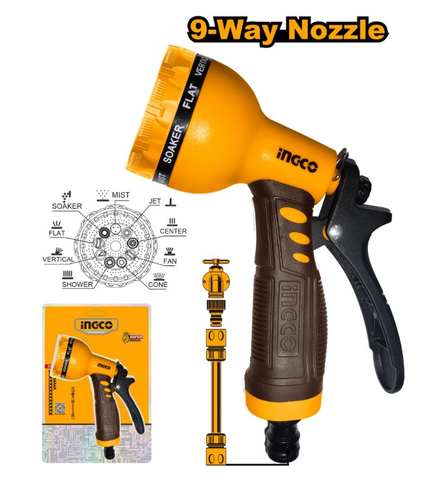 Pistol pentru Stropit cu 9 Functii