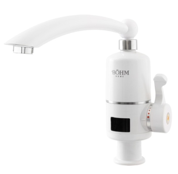 BY-24A-1, Robinet electric vertical cu pipa rotativa tip L, afisaj digital si maner lateral, 3kW s