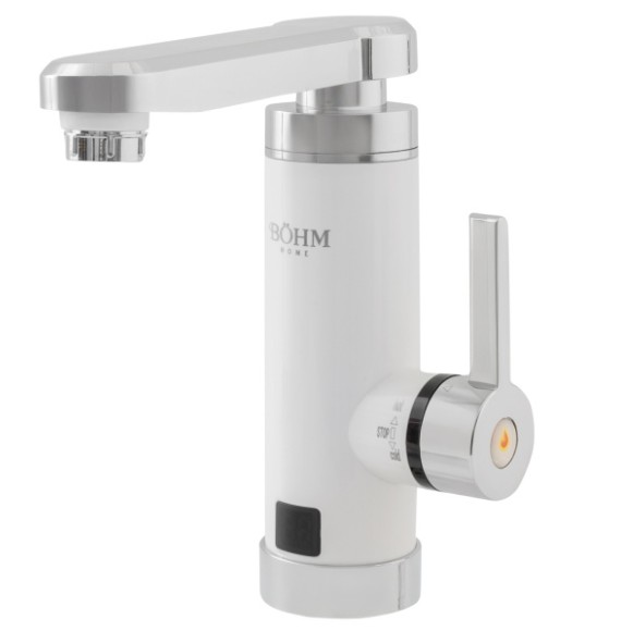 BY-32-1, Robinet electric cu pipa rotativa tip L, design compact, 3kW si cablu 1.5m, BOHM