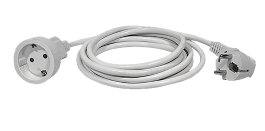 Prelungitor cupla CP 3x1.5 3M alb