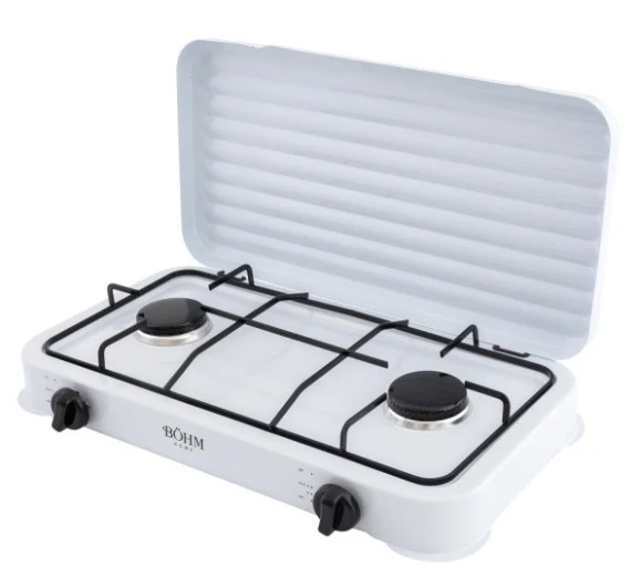 BG-M-002-W Aragaz cu capac 2 arzatoare, BOHM